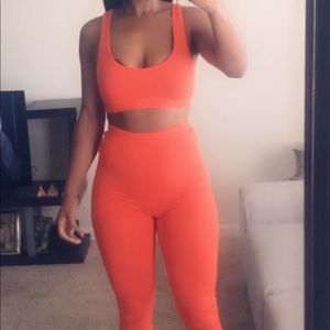 Sexy Two Piece Set. Crop top tank. Leggings.